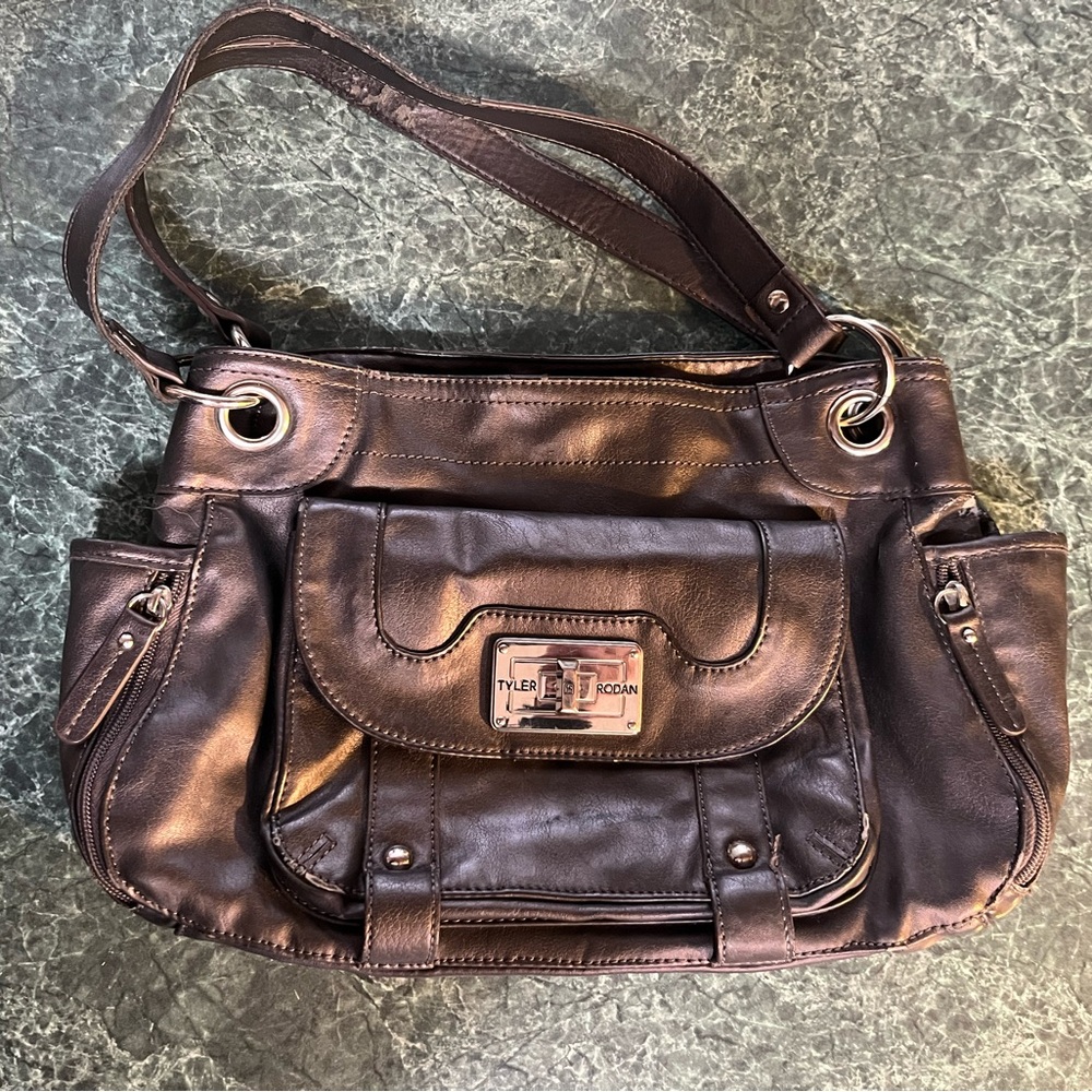 Tyler Rodan Dark Pewter Shoulder Bag
